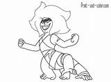 Steven Universe Coloring Pages Peridot Printable Template sketch template