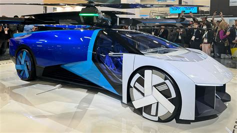 flying super car unveiled  ces designed  fly  traffic