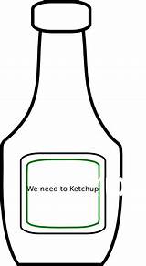 Ketchup Bottle Clip Coloring Clker Print Clipart Pages Search Again Bar Case Looking Don Use Find Top Vector Choose Board sketch template