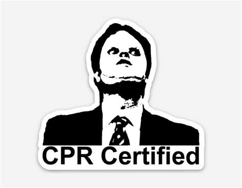 office cpr certified stickercertified cpr office sticker    office cpr