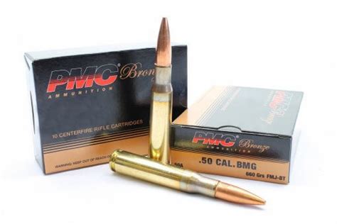 50 Bmg Ball 660gr Fmj Bt Pmc Ammo Direct