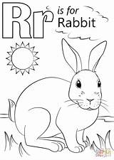 Letter Rabbit Coloring Worksheets Pages Preschool Printable Alphabet Rocket Kids Letters Crafts Color Sheets Kindergarten Tracing Super Words Easter Abc sketch template