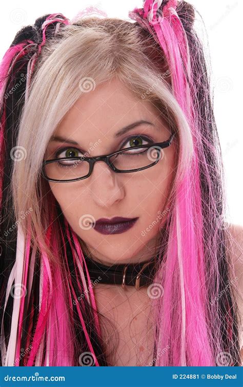 Sexy Goth Nerd Stock Image Image 224881