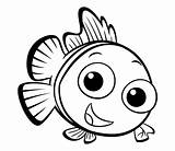 Fish Easy Coloring Pages Colouring Getdrawings sketch template