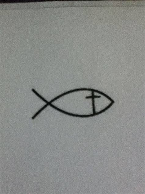 jesus fish tattoo      neck tattoos