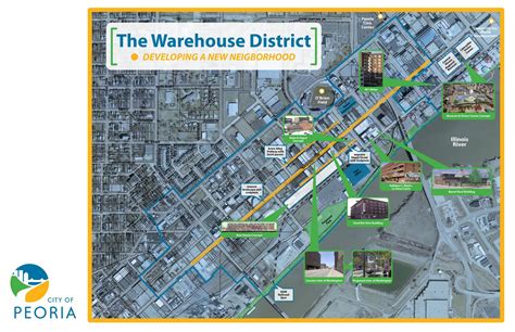 city  peoria economic development warehouse district map