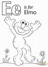 Elmo Alphabet Supercoloring Lower Craf Visit sketch template