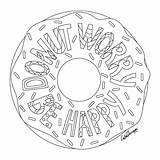 Kreme Krispy Doughnuts sketch template
