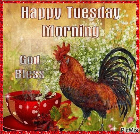 rooster happy tuesday morning gif pictures   images