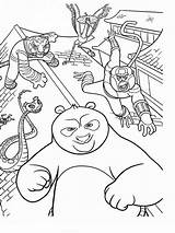 Coloring Panda Fu Dibujos Teamate Combo sketch template