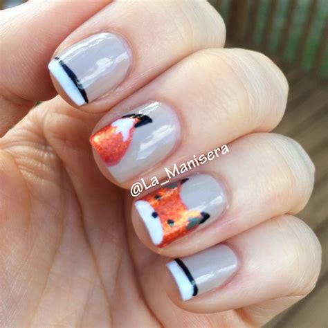 pin  steph   nail art nail art diy diy nails tutorial fox nails