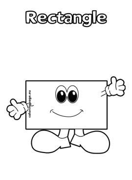 rectangle geometric shape coloring page
