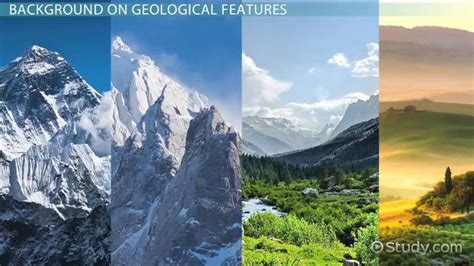 geological features formations definition types examples lesson studycom