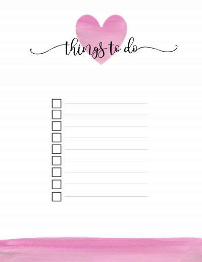 printable   list template print    floral