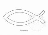 Fish Christian Template Symbol Coloring Easter Templates Sheet Eastertemplate Religious sketch template