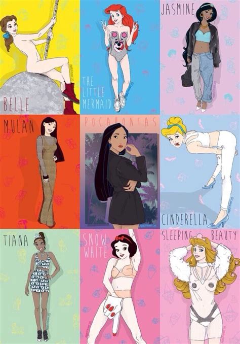 see disney princesses dressed up as miley cyrus for