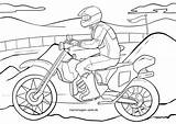 Motorrad Motocross Malvorlage Kostenlos Malvorlagen Ausmalbild Ausdrucken Ausmalen Motorräder Kinderbilder Komputer Ando sketch template