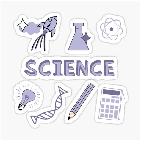 school subject stickers science stickers scrapbook stickers