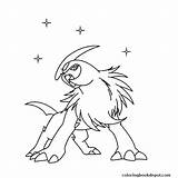 Pokemon Coloring Absol Pages Advanced Para Weedle Picgifs Color Getcolorings Getdrawings Colorir Salvo Printable sketch template