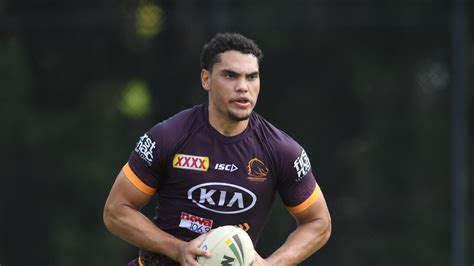xavier coates fastest nrl player broncos star turned   olympic chance herald sun
