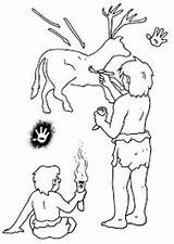 Cave Pintura Rupestre Age Prehistoric Painting Coloring Pages sketch template