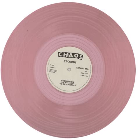 sex pistols submission pink vinyl uk 12 vinyl single