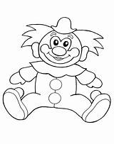 Clown Coloring Toy Pages Colorkid sketch template