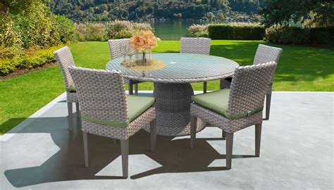monterey   outdoor patio dining table   armless chairs