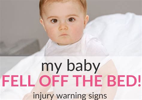 baby fell   bed injury warning signs