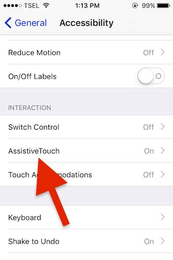 reset menu assistive touch  iphone pugam