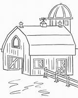 Coloring Pages Farm Barn Barns Farms Country Books Sheets Adult sketch template