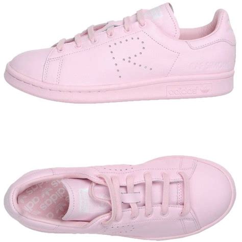 raf simons  adidas sneakers  ron   polyvore featuring shoes sneakers pink