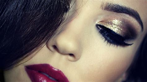 birthday makeup tutorial gold dramatic makeup themakeupchair youtube