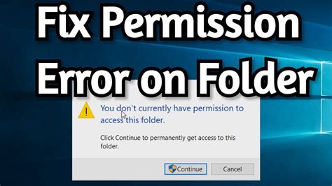 fix  dont   permission  access  folder youtube