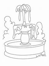 Coloring Pages Fountain Kids Printable Bright Colors Favorite Color Choose sketch template