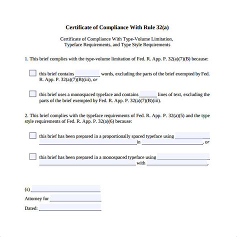 Certificate Of Compliance Template 5 Templates Example Templates