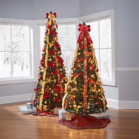 deluxe pop  christmas tree  size christmas trees brylane home