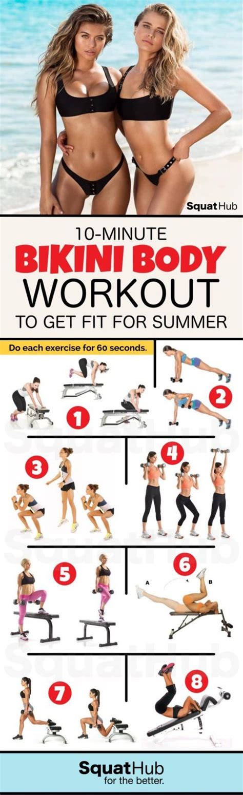 10 Minute Bikini Body Workout To Get Fit For Summer Bikini Body