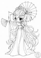 Yampuff Kimono sketch template