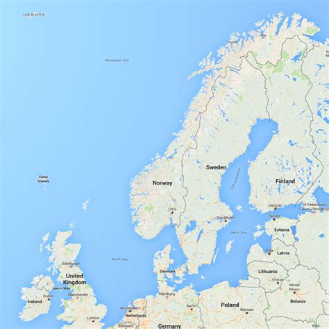 carte de la norvege le portail officiel de voyage en norvege