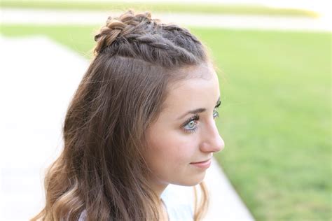 half up rosette combo homecoming hairstyles cute girls
