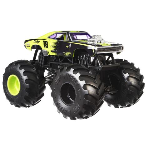 hot wheels monster trucks  scale  dodge charger  vehicle
