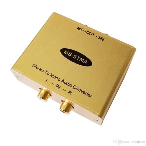 stereo  mono audio converter  isolation output stereo stereomono adapter  muxboxs