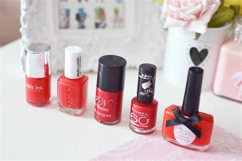 current favourites top  red nail polish temporarysecretary lifestyle blog