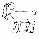 Goat Coloring Pages Goats Color Bleating Craft Print Results Printable Template sketch template