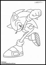 Sonic Coloring Pages Darkspine Deviantart Metal Template sketch template