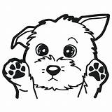 Coloring Dog Cartoon Pages Cute Getcolorings Color Printable sketch template