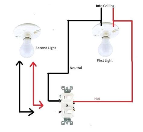 connecting  double light switch