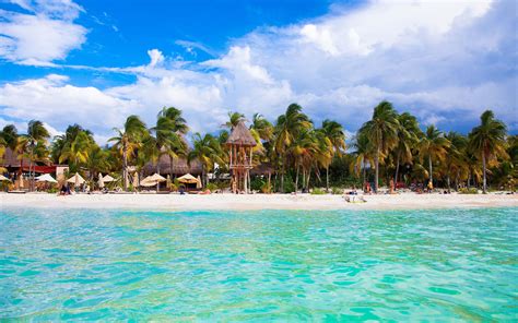 cancun beach mexico  city   yucatan peninsula  borders  caribbean sea photo
