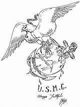 Globe Anchor Eagle Drawing Getdrawings sketch template